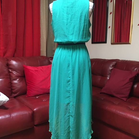 A-list blue yellow and green dress - Picture 5 of 5